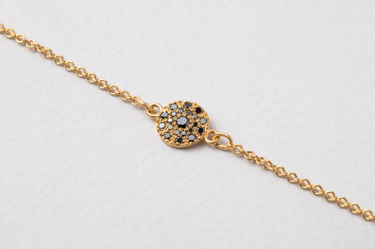 צמיד זהב ויהלומים שחורים - גלקסיה