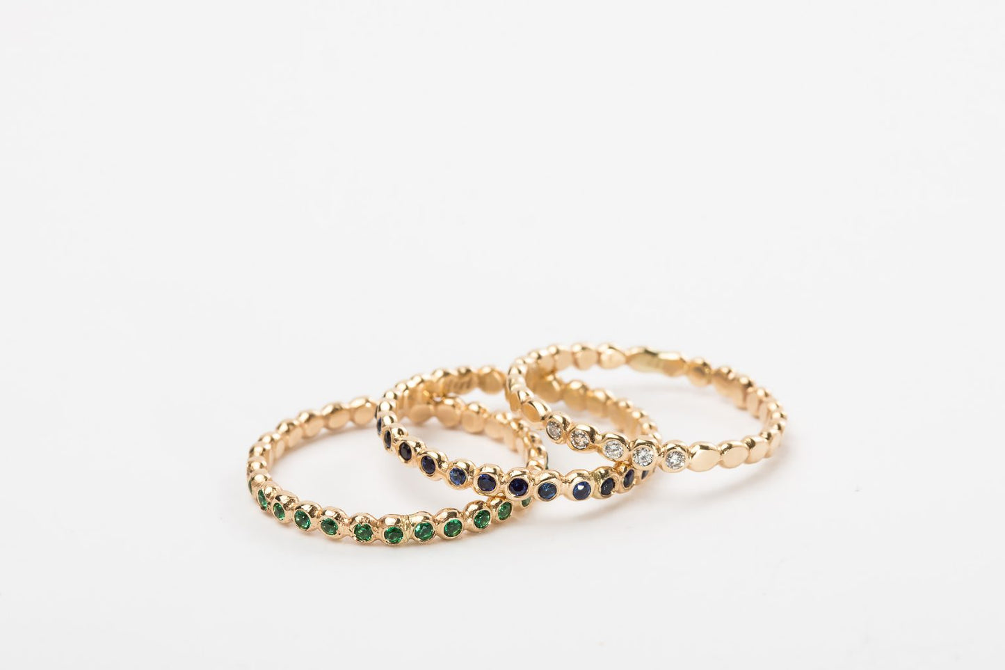 טבעת עיגולים - סופר מיני - ספיר