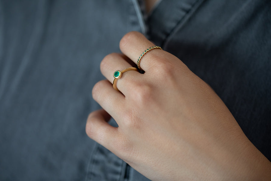 Lizi Emerald Ring