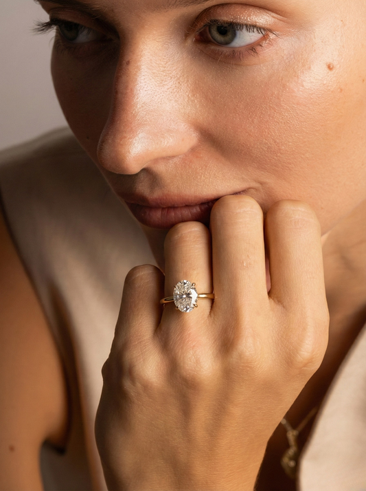 טבעת אירוסין יהלום מעבדה -מאי