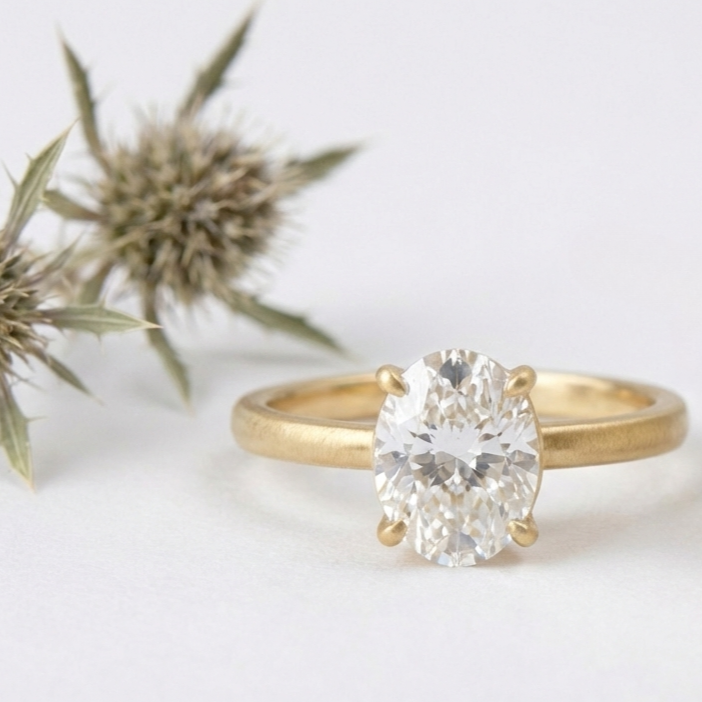 טבעת אירוסין יהלום מעבדה -מאי