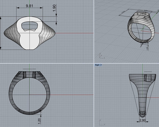 טבעת קרוספיט בעיצוב אישי בזהב 14 קראט משובצת יהלומים , ספיר ואמטיסט. מתנה מיוחדת לאישה