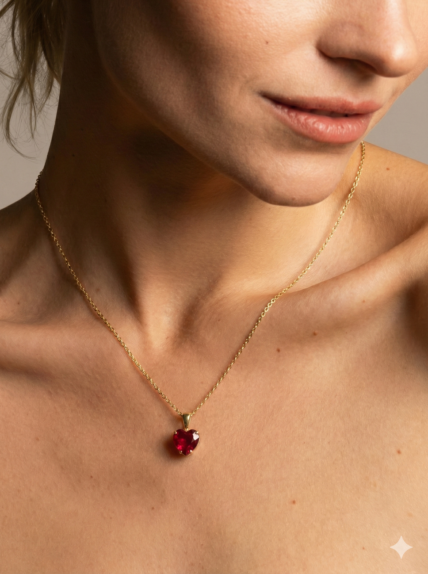 שרשרת לב רובי נעמה