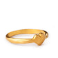 טבעת לב זהב קטן