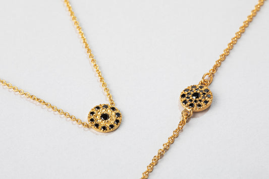 צמיד זהב ויהלומים שחורים  - גלקסיה