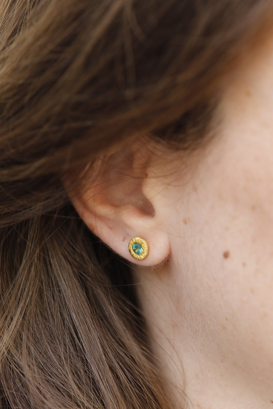 Sun Emerald Earrings