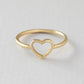 טבעת לב זהב - נועה