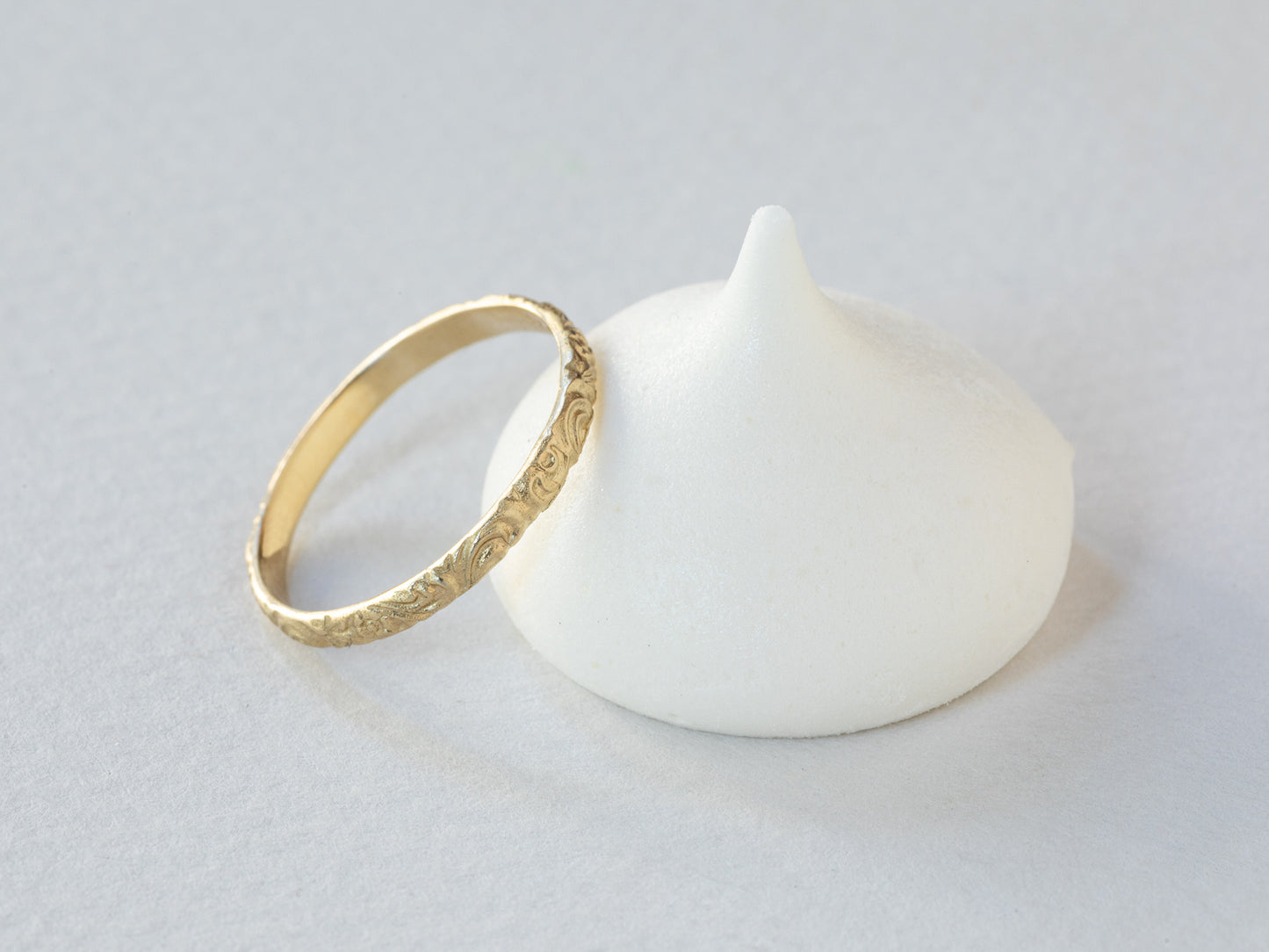 טבעת זהב עדינה - רותם