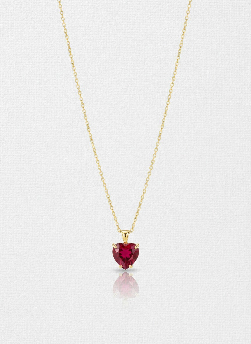 שרשרת לב רובי נעמה