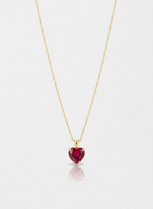 שרשרת לב רובי נעמה