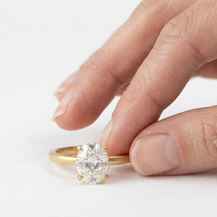 טבעת אירוסין יהלום מעבדה -מאי