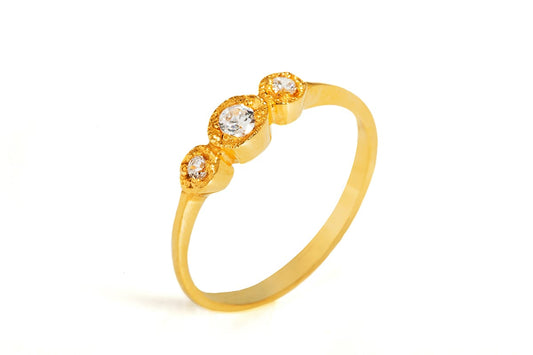 טבעת אירוסין וינטאג׳ - יהלומים - פרנצ׳סקה