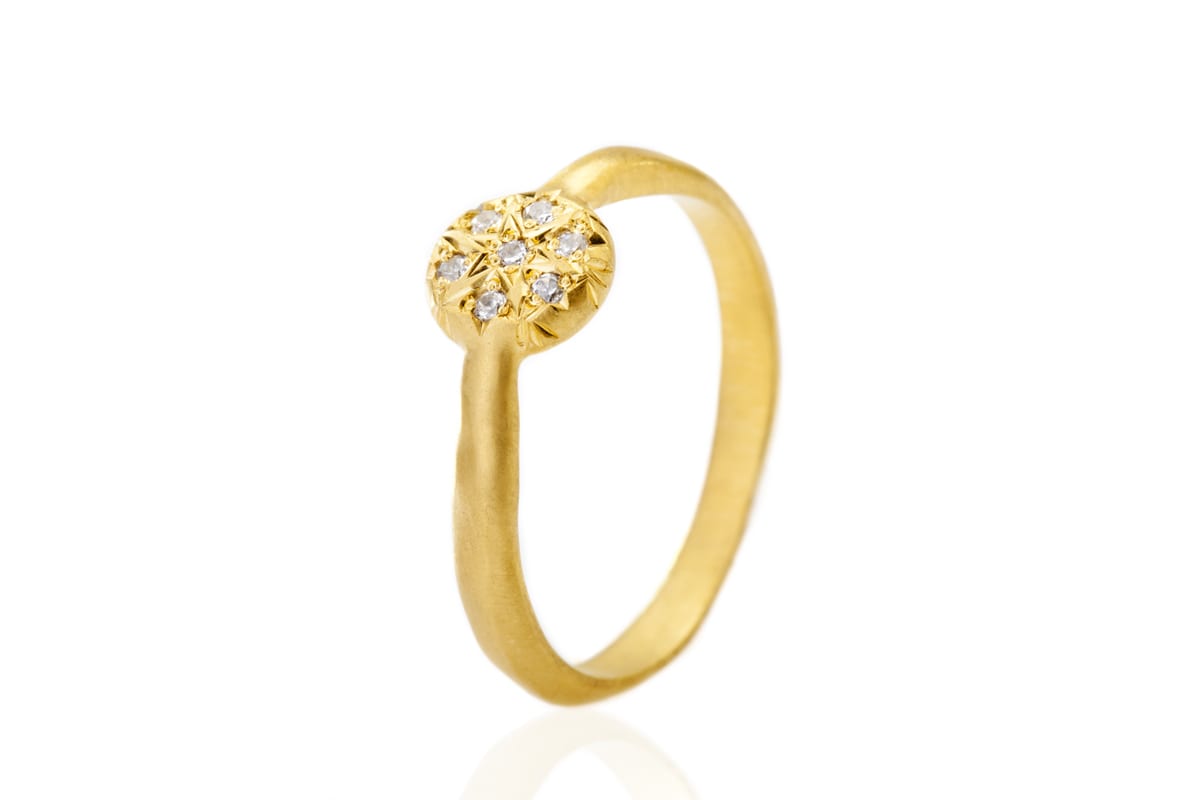 טבעת יהלומים גולמית - סטארז