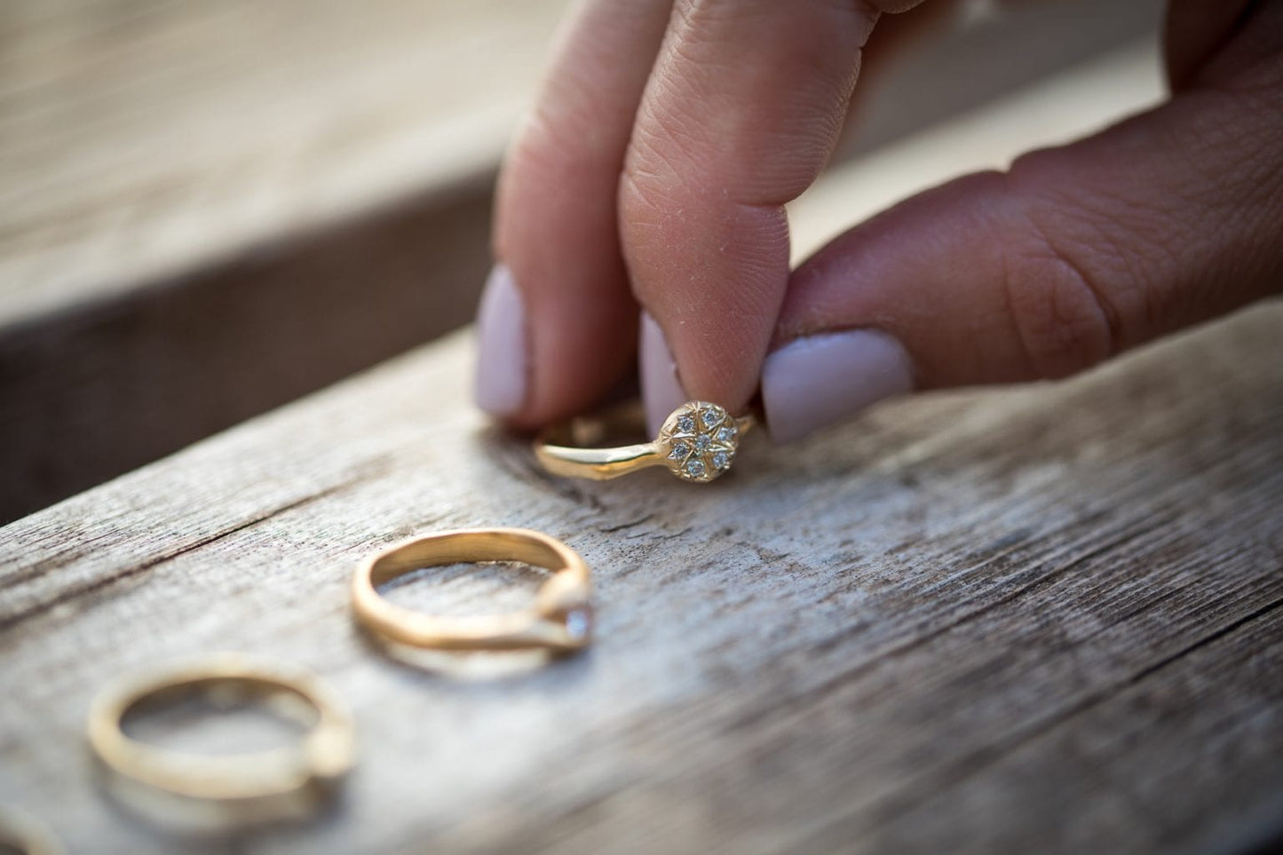 טבעת יהלומים גולמית - סטארז