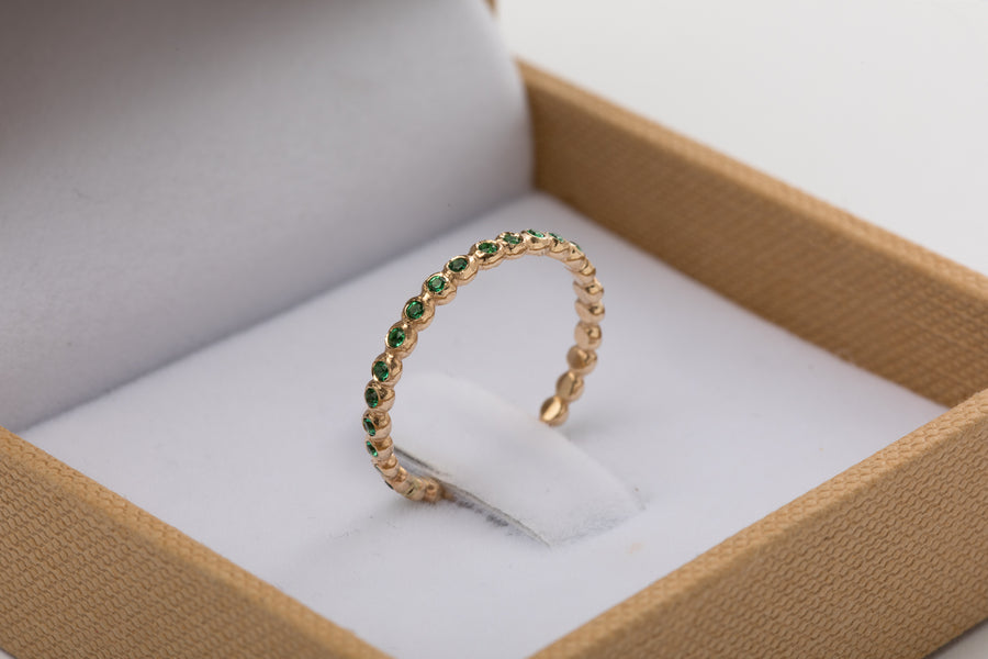 Super Mini Emerald Ring