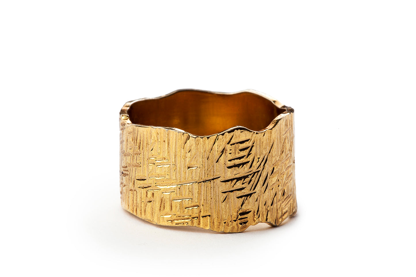 טבעת נישואים רחבה - גשם