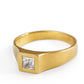 טבעת חותם גאומטרית - יהלום
