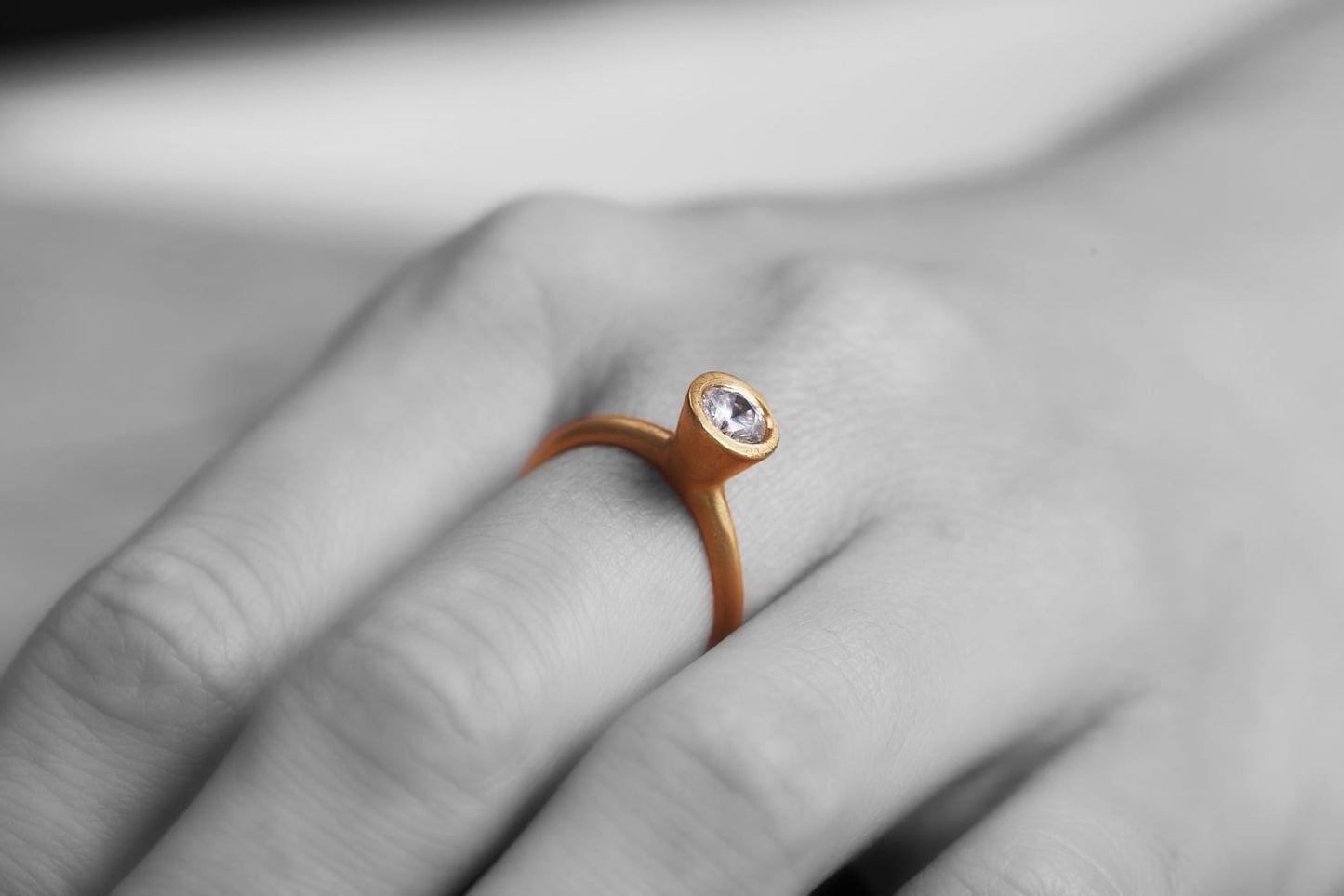 טבעת אירוסין - ברבור - יהלום מעבדה