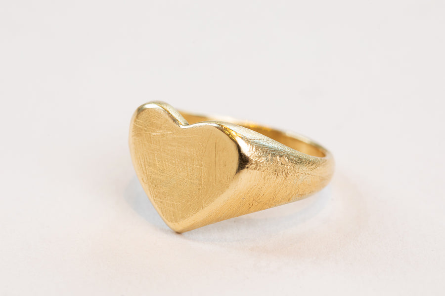 Big Heart Signet Ring
