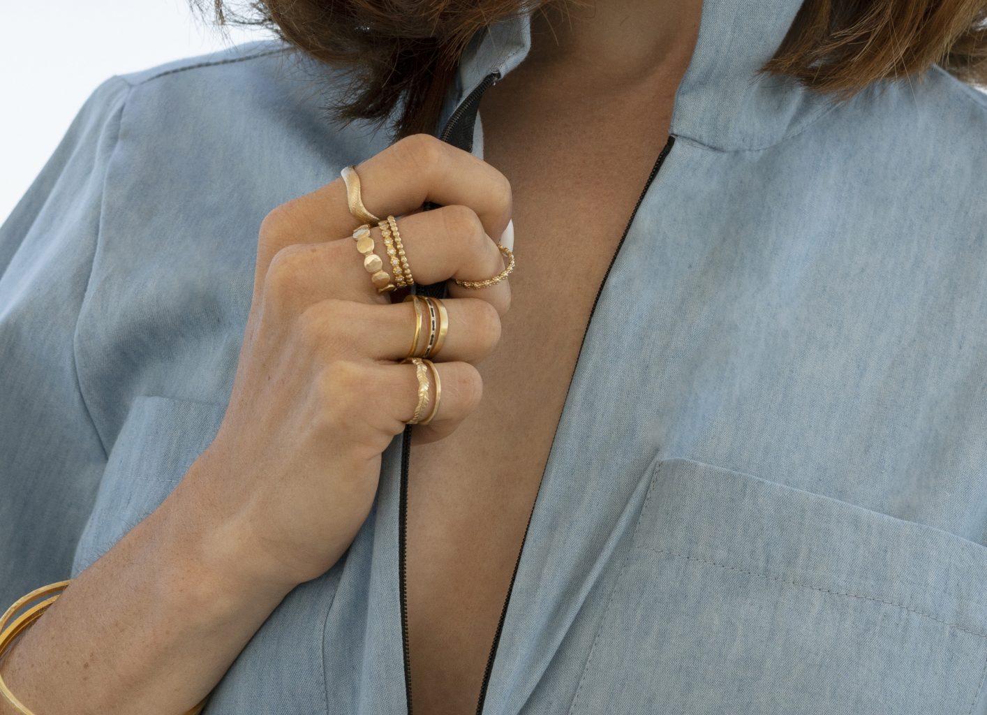 טבעות זהב מעוצבות עשויות בעבודת יד
טבעות נישואים לאישה בעיצוב אישי