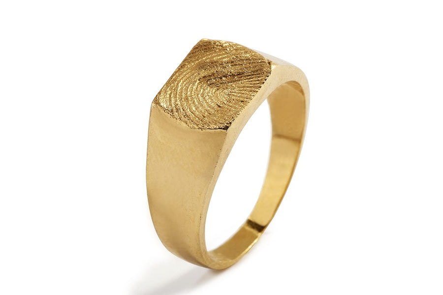 Luise Fingerprint Signet Ring