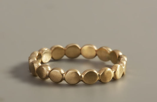 טבעת עיגולי זהב - בייבי מיני