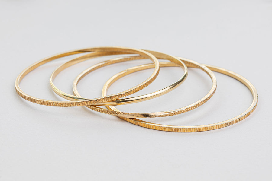 Rosa Textured Gold Bracelet