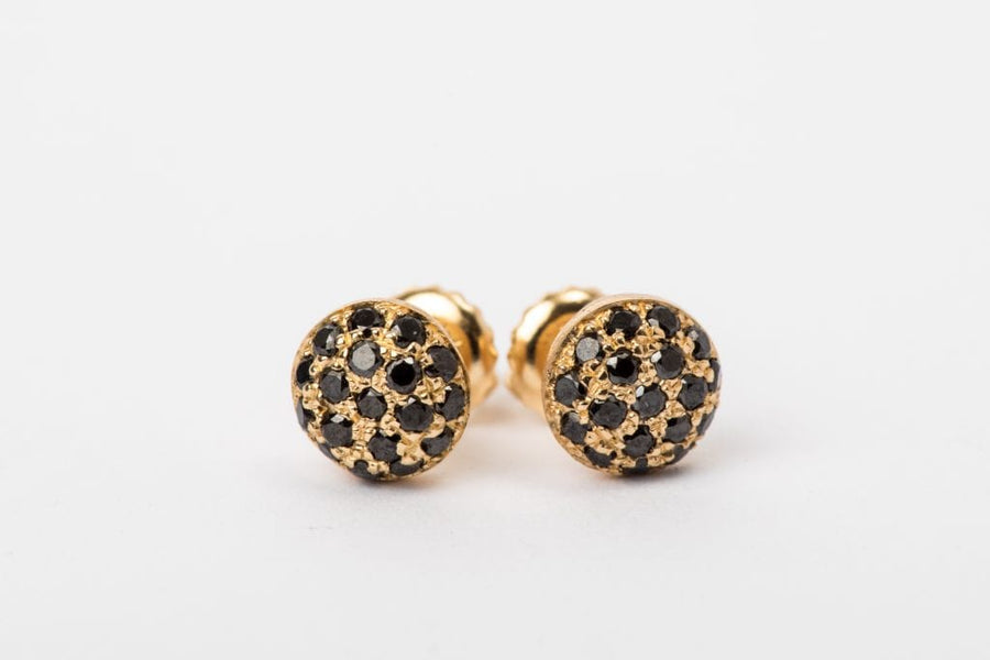 black diamond earring-1