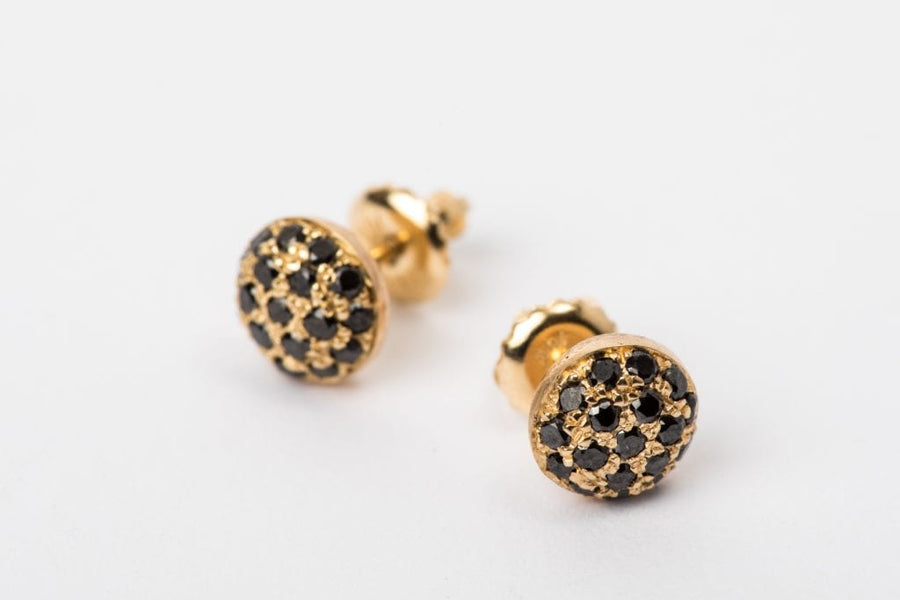 black diamond earring-2