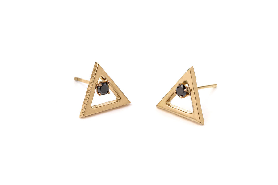 Geometric Triangle Earrings