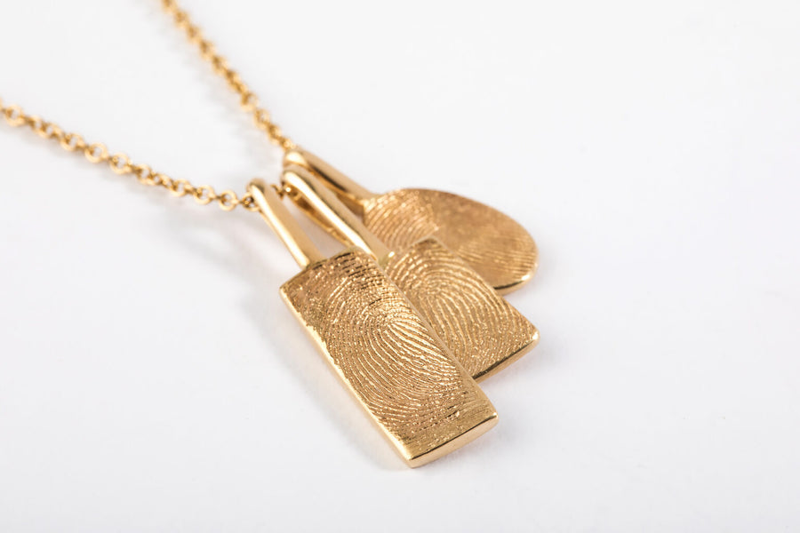Classic Trio Fingerprint Necklace