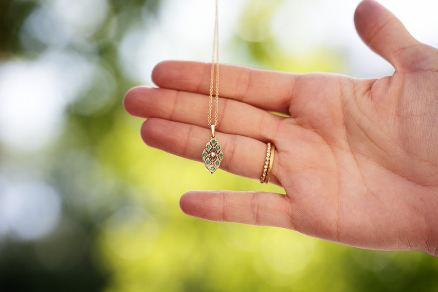 Emerald Vintage Necklace