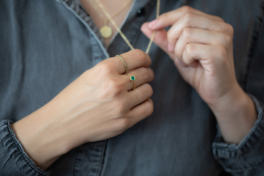 Lizi Emerald Ring