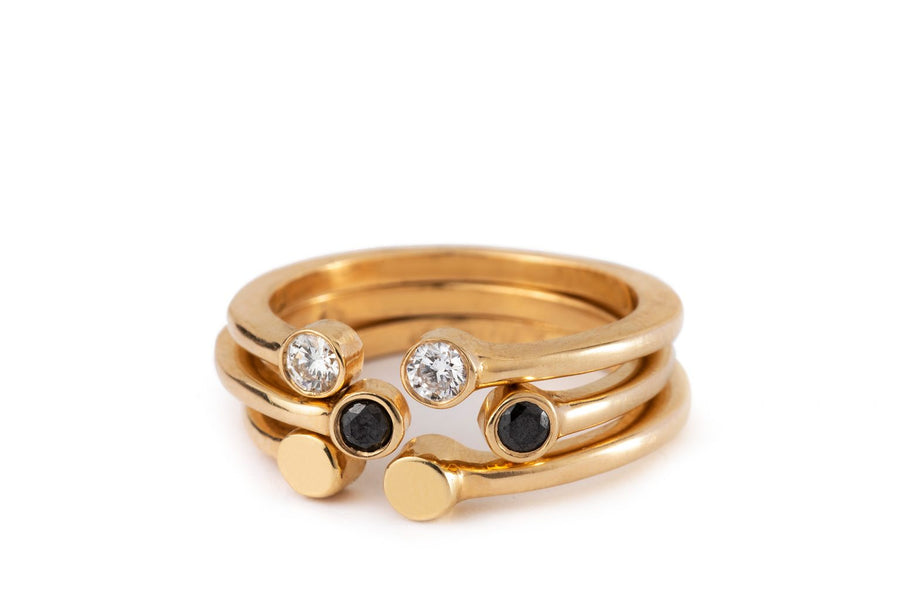 Sheela Black Diamond Ring