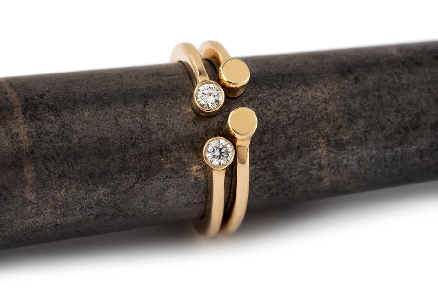 Sheela Diamond Gold Ring