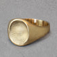 טבעת חותם זהב - טביעת אצבע - ליאור